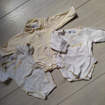 Lot de 3 body assortis 1 mois