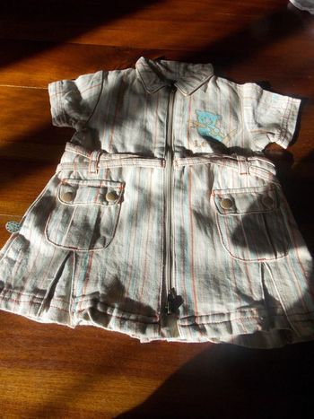 Robe manches courte a rayures 3 mois Baby love