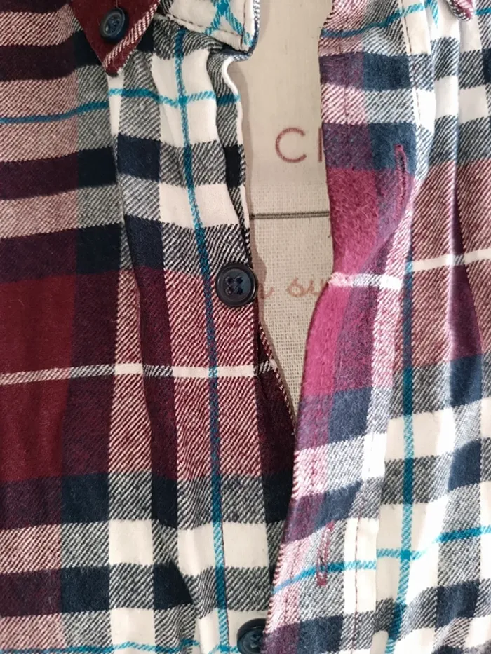 🎀 jolie chemise a carreaux violet bordeau Primark xl 🎀 - photo numéro 3