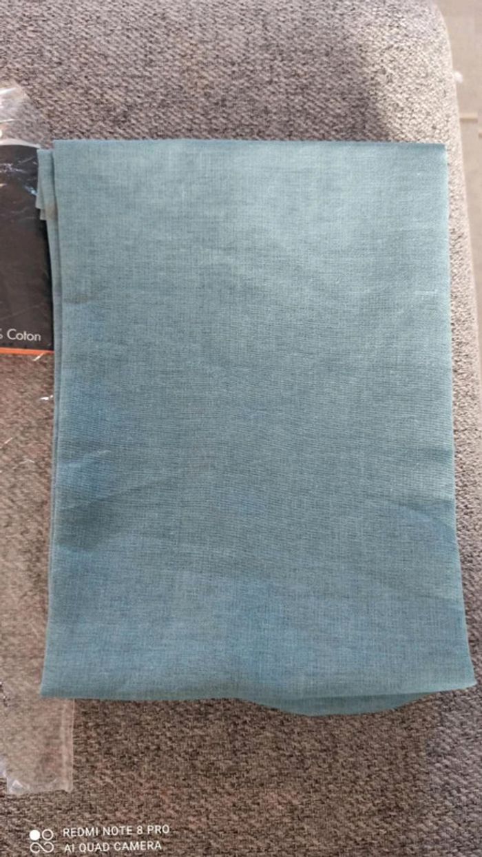 Un taie d  oreiller  bleu 50  x 70  cm - photo numéro 4