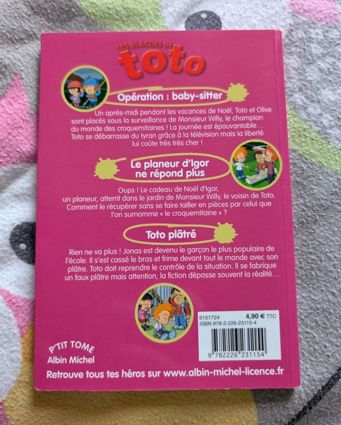 Livre enfant Toto C'est trop pas juste - Albin Michel - photo numéro 3