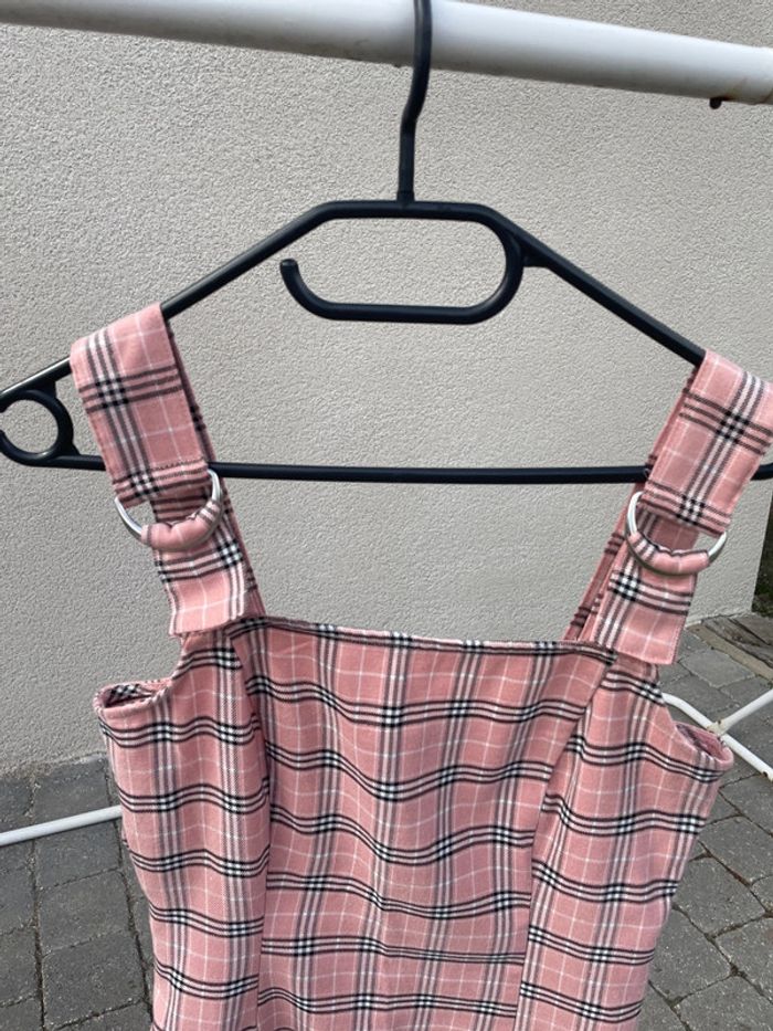 Superbe robe Pimkie rose à carreaux - photo numéro 2