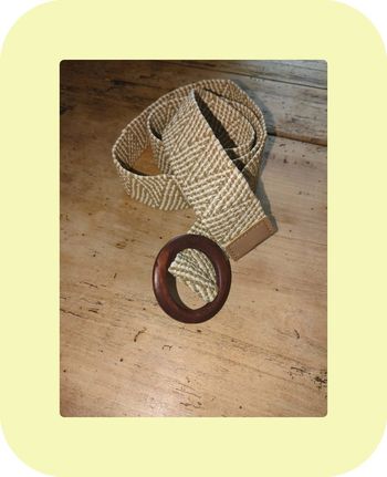 Ceinture raphia