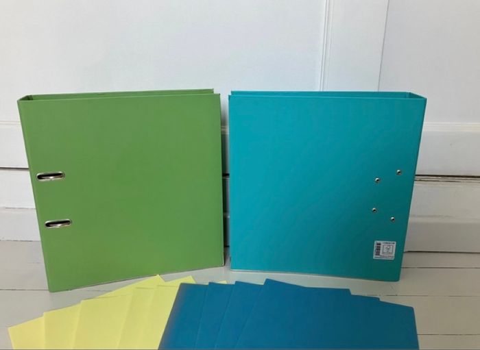 Lot fournitures scolaires professionnelles travail classeur feuilles bristol cahier pochettes - photo numéro 4