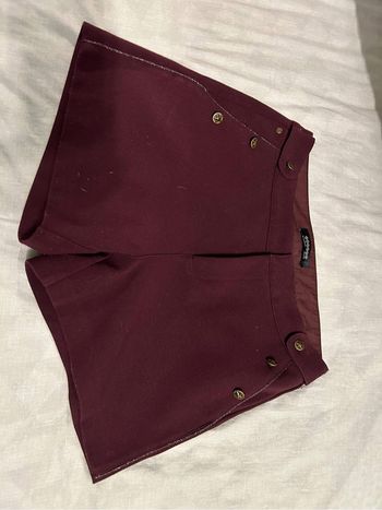 Short bordeau femme tallle s