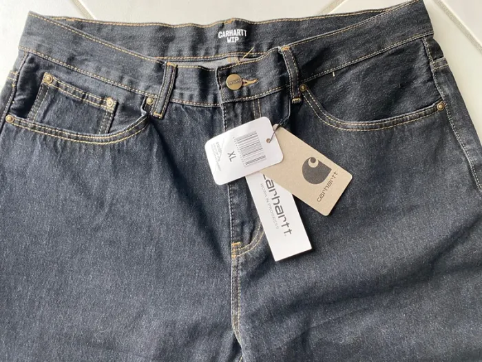 Jeans Carhartt WIP Homme Taille XL Noir Neuf avec étiquette - photo numéro 5