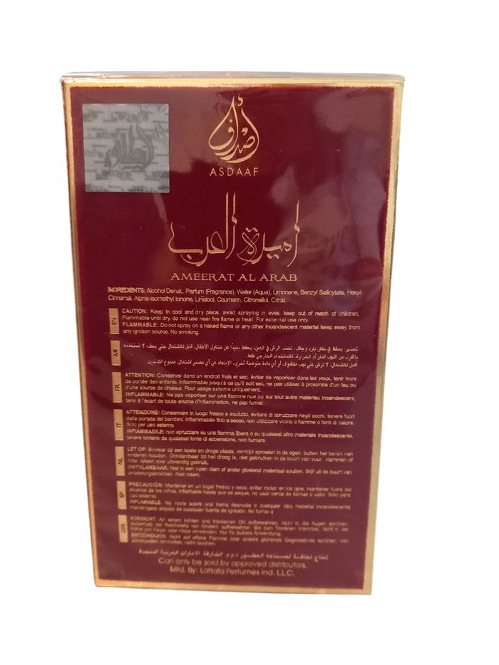 Parfum Ameerat Alraab Asdaaf – Original Dubaï 100 ml - photo numéro 2