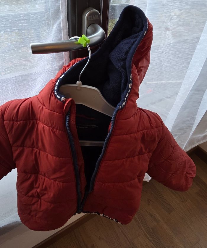 Doudoune chaude imperméable garçon 9 mois - photo numéro 2