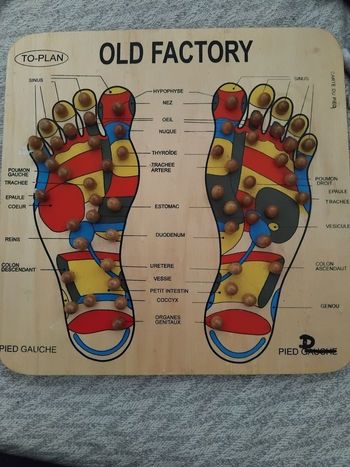 Planche réflexologie plantaire