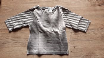 Tee-shirt manches longues rayé 1 mois