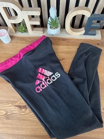 Legging noir adidas 9/10 ans