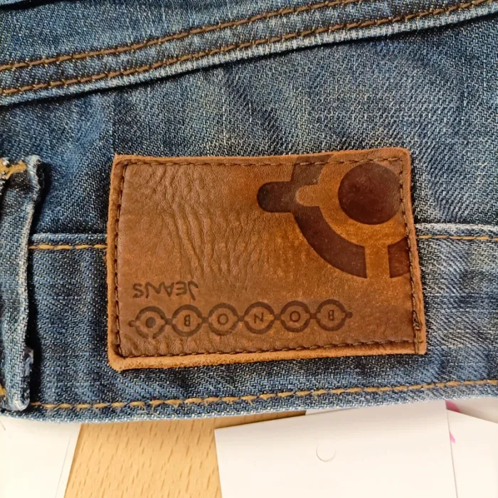 Jean slim Bonobo taille 34 vintage brut 100 % coton délavé coupe ajustée A1522 - photo numéro 8