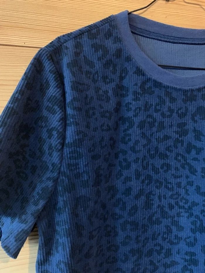 Tee shirt en maille côtelée