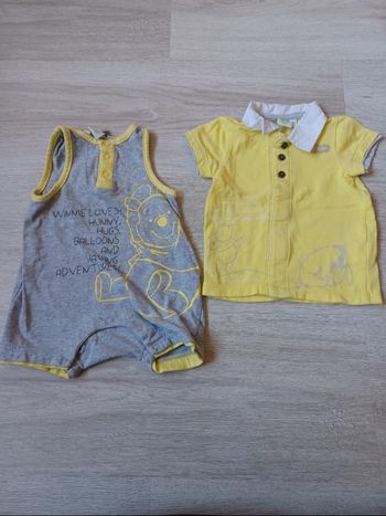 Barboteuse + polo Disney Baby 3 mois Très bon état 