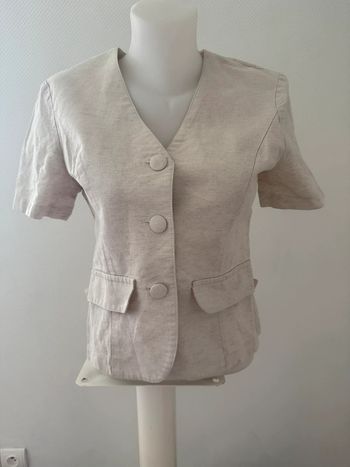 Blouse vintage en lin en très bon état taille 38-40