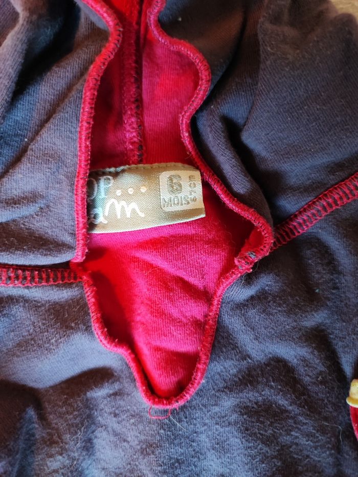 Pull capuche léger 6 mois DPAM - photo numéro 2