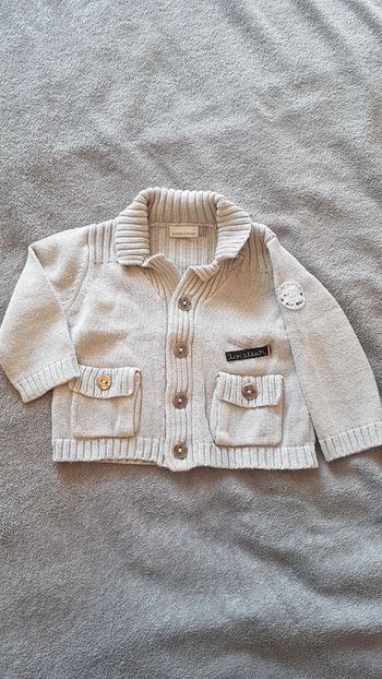 Gilet gris Catimini 9 mois