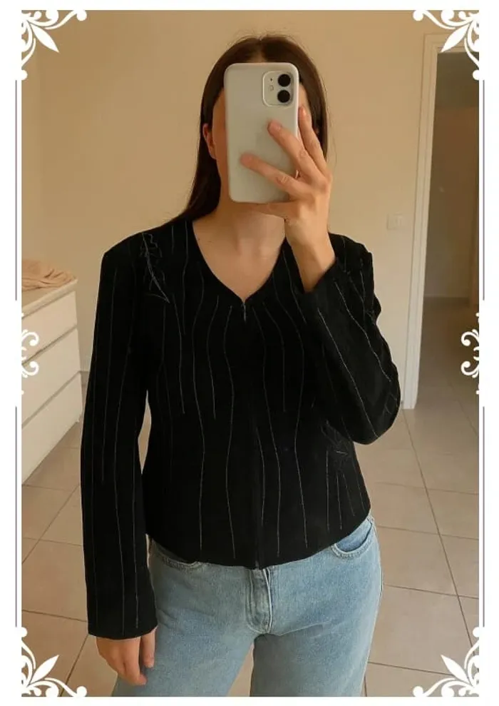 Veste boléro de créateur modèle unique - photo numéro 2
