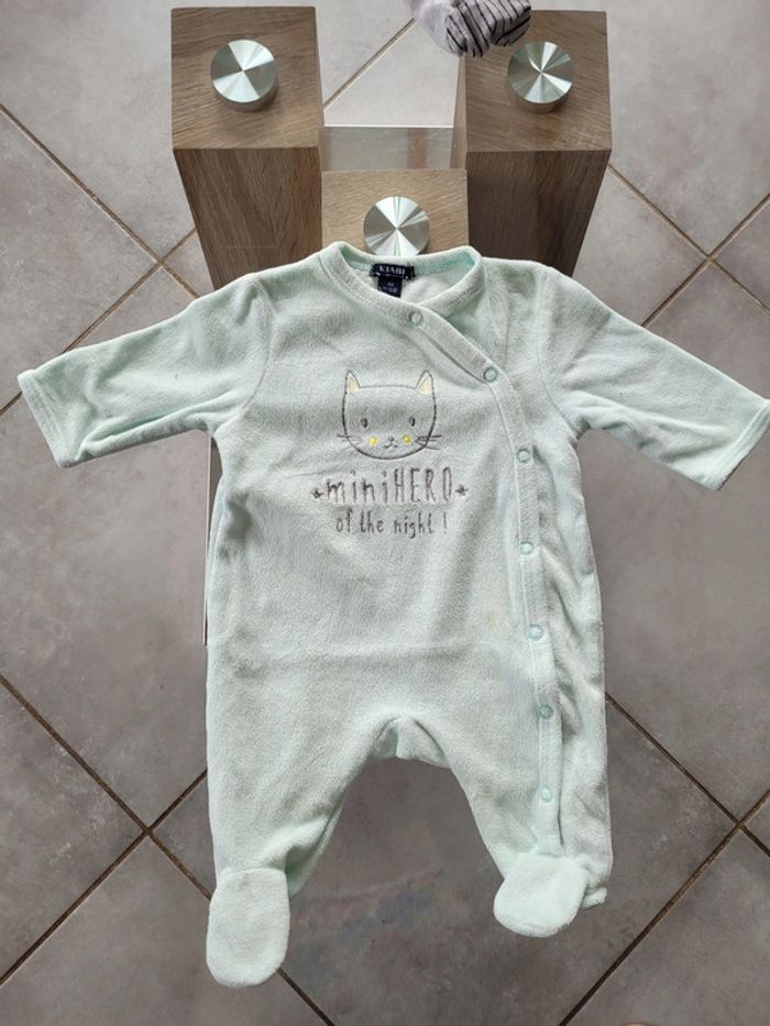 Pyjama velours 1 mois