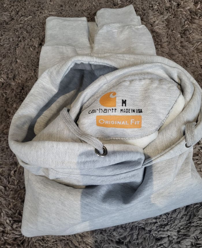 🔥 Magnifique Sweat à Capuche Carhartt Rework – Gris – Taille M – Neuf 🔥 - photo numéro 3