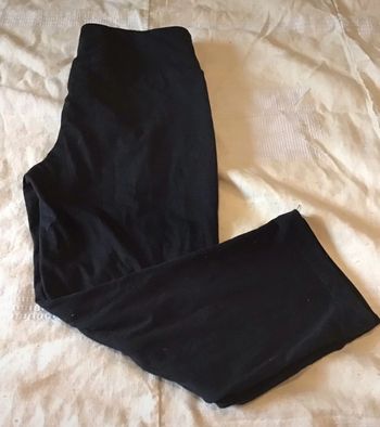 Pantacourt legging sport taille S noir en coton