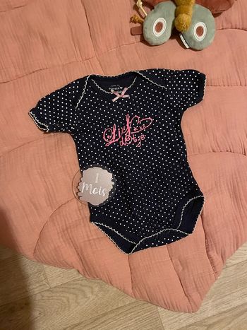 Bodies bleu a poids et rose