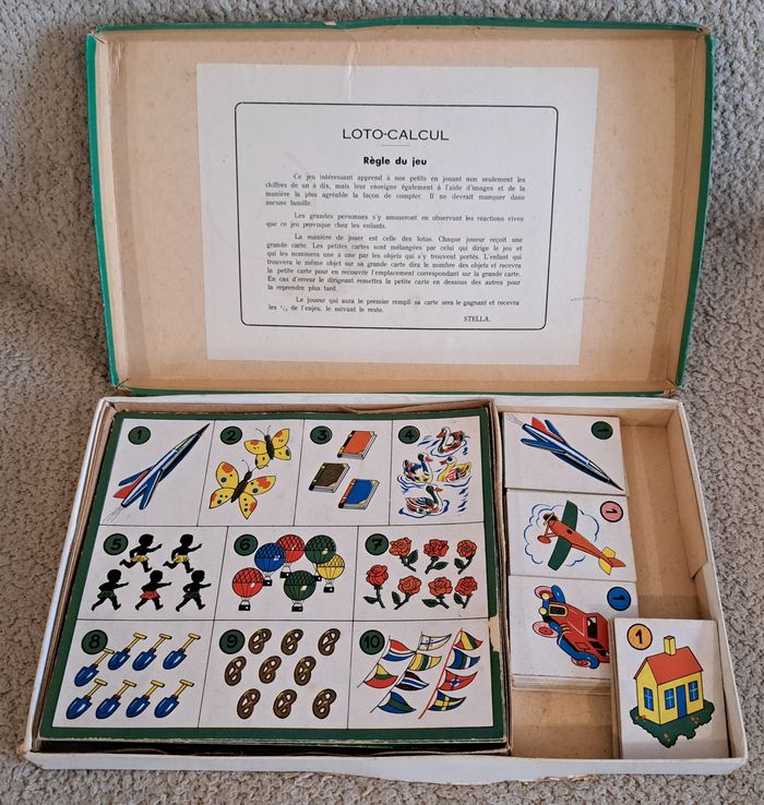 ♟️Ancien jeu de société Loto Calcul par Stella - complet - photo numéro 2