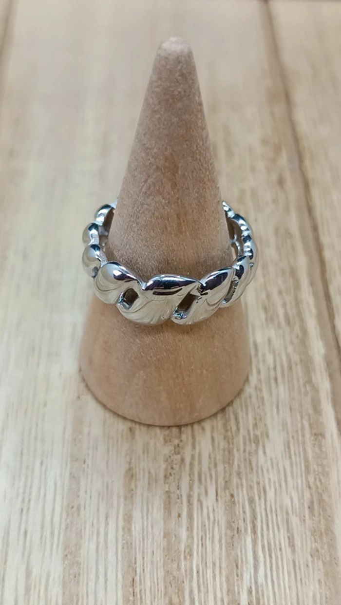 Bague acier inoxydable argenté