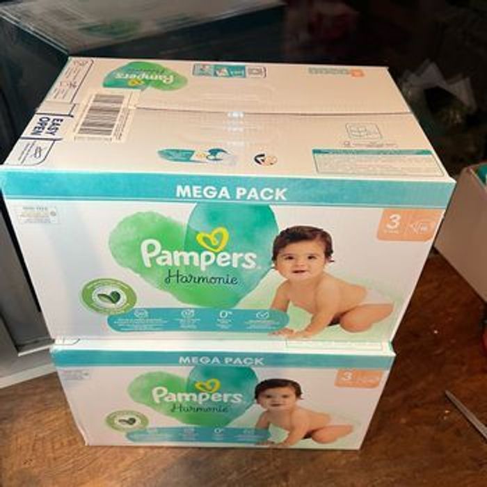 Couche taille 3 Harmonie Pampers : 180 Couches - photo numéro 3