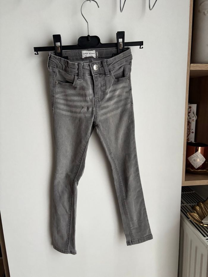 Jean skinny gris fille 4 ans Kiabi