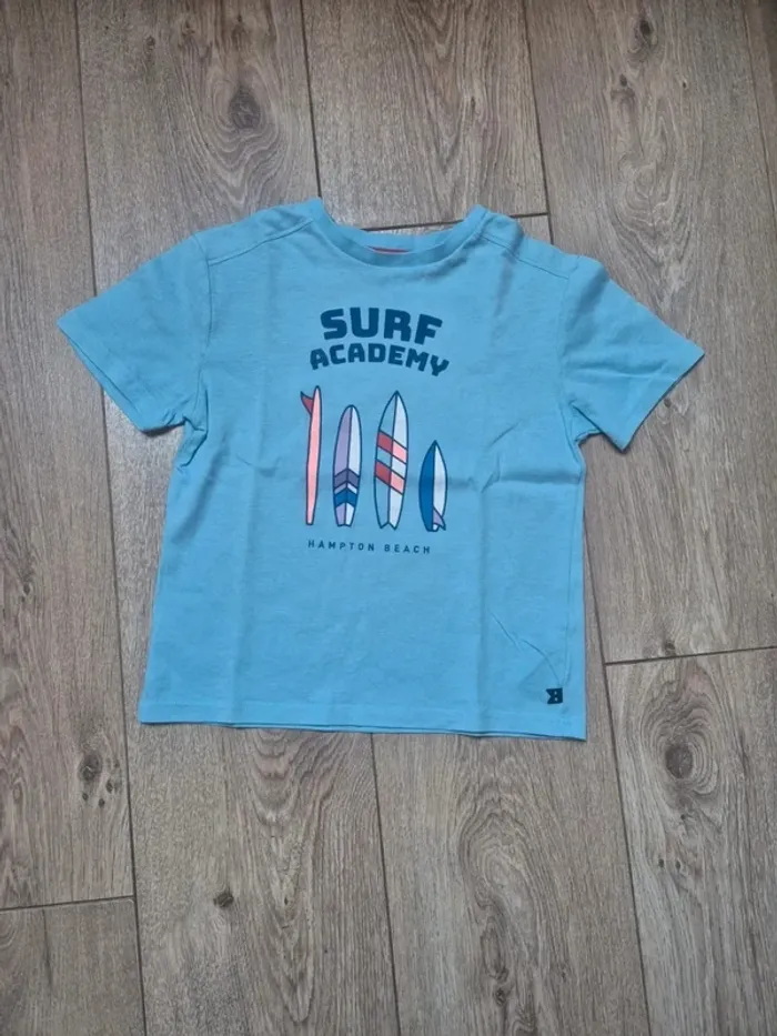 Tee-shirt MC okaidi bleu clair 