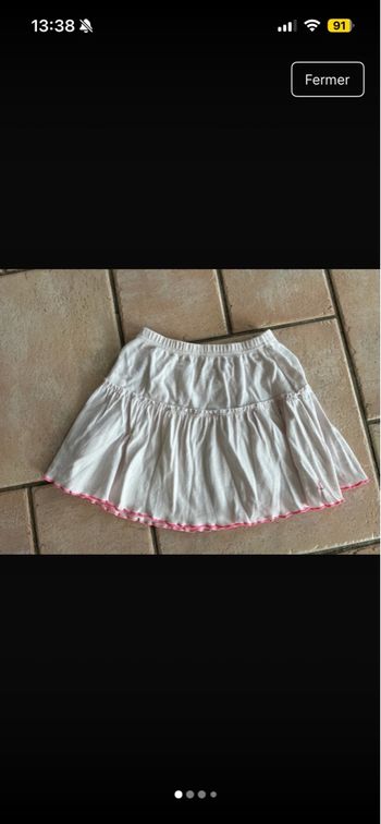 Jupe à volants rosé marque petit bateau taille 6 ans