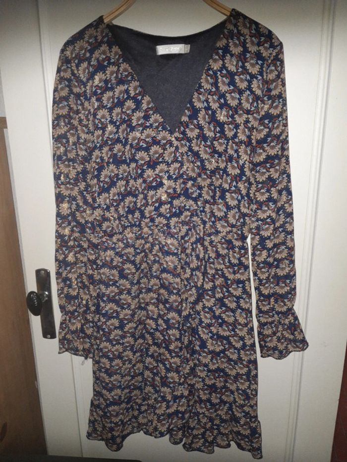 Robe en voile flamant rose