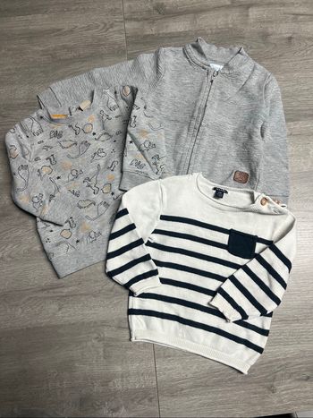 Lot pull/veste bébé garçon