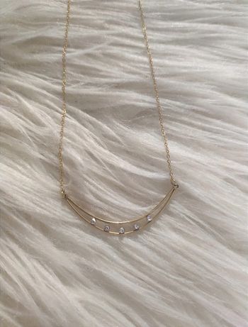 Collier doré en acier inoxydable à strass Milë Mila En très bon état