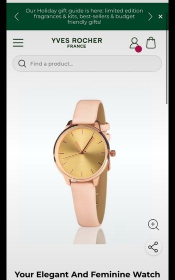 Jolie montre Yves Rocher