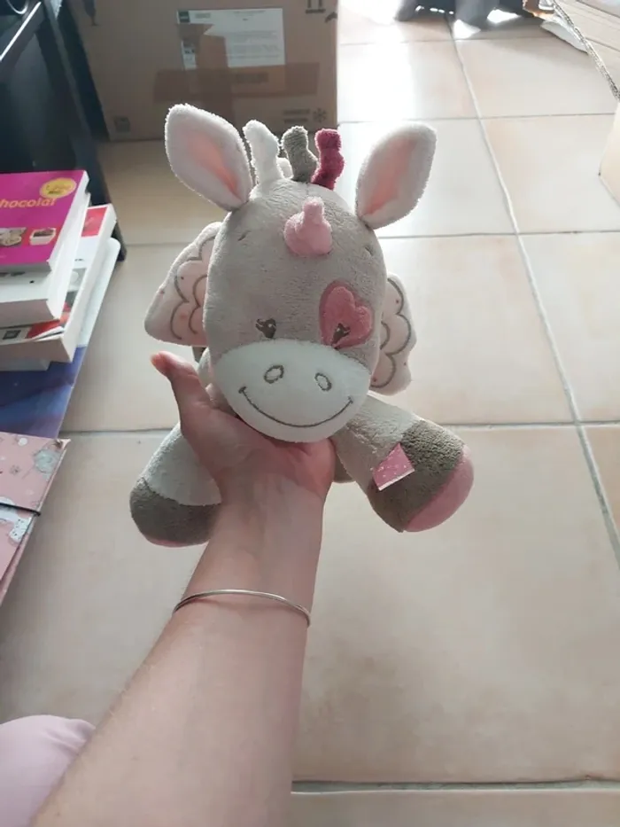 Peluche jade la licorne nattou - photo numéro 4