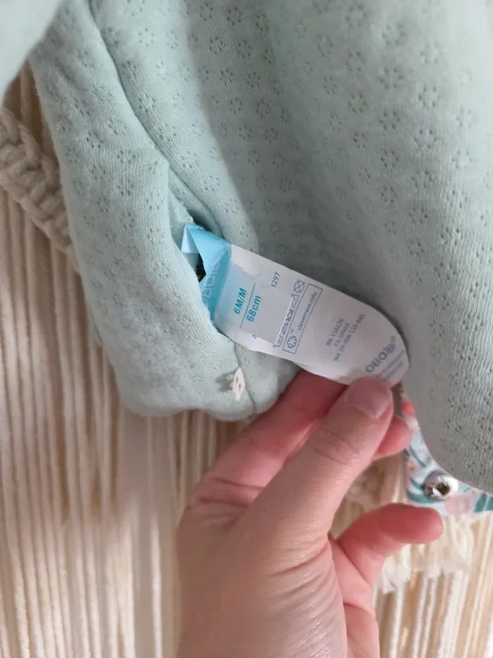 Jolie veste gilet obaibi 6 mois bébé neuve - photo numéro 7