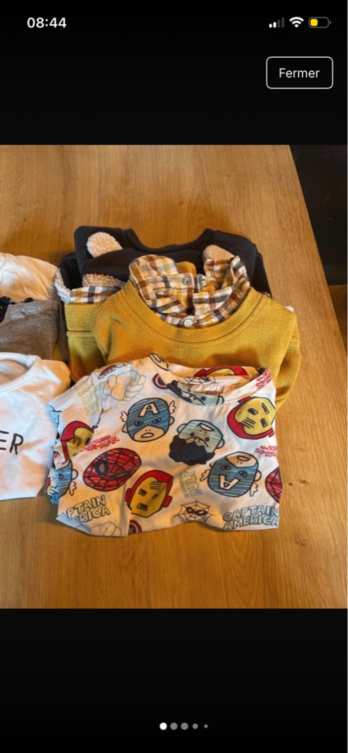 Lot de teeshirt manche longue