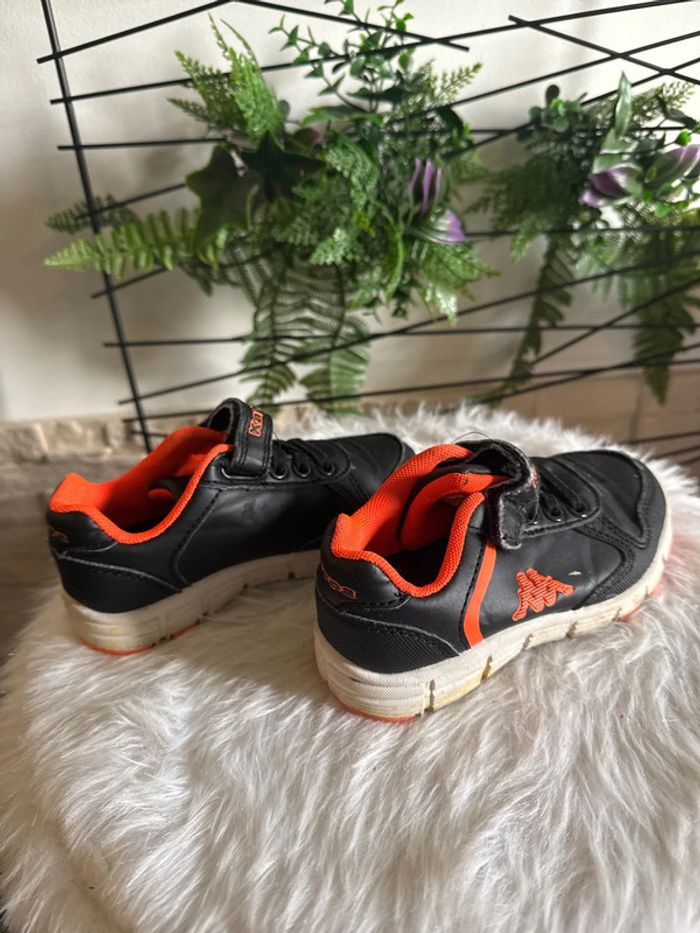 Basket kappa noir et orange pointure 25 - photo numéro 3
