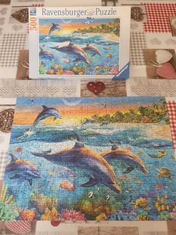 Puzzle dauphins 500 pièces