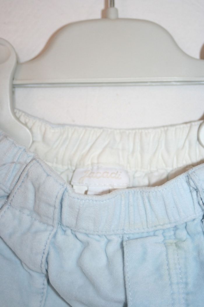 Pantalon doublé velours bleu ciel Jacadi 6m - photo numéro 5