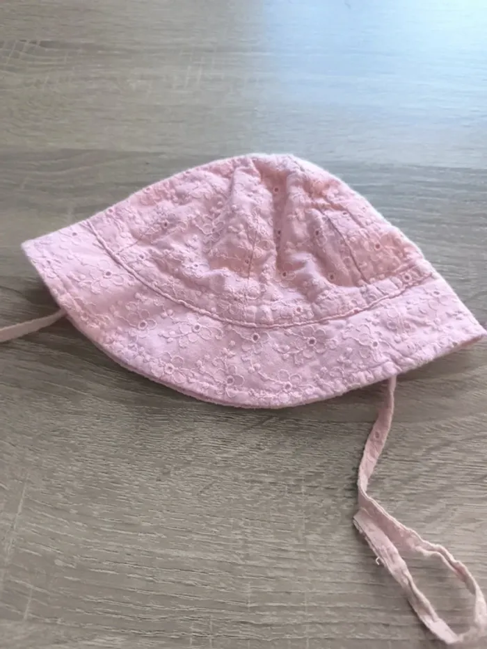 Chapeau été rose la halle 3-6 mois - photo numéro 3