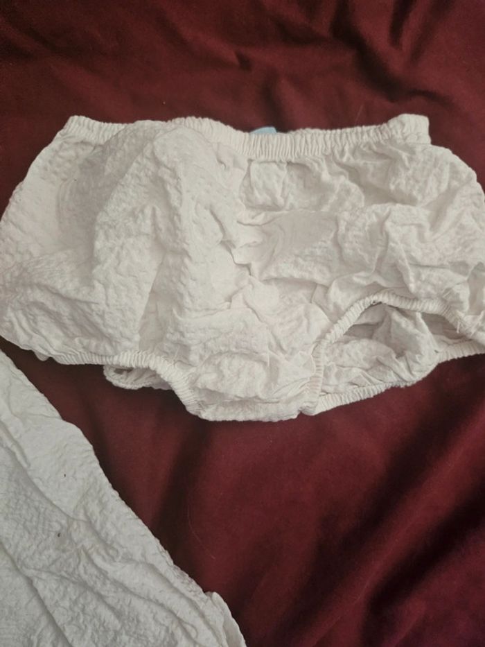 Robe cérémonie bébé / vêtement été bébé/ bloomer 3 mois fille - photo numéro 4