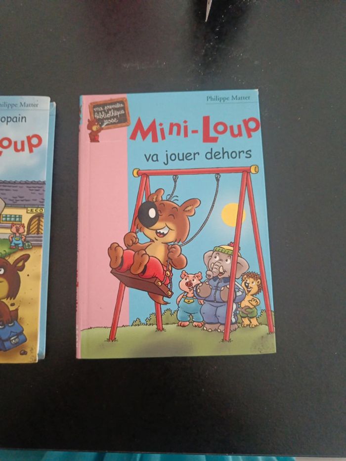 3 livre mini loup bibliotheque rose - photo numéro 2