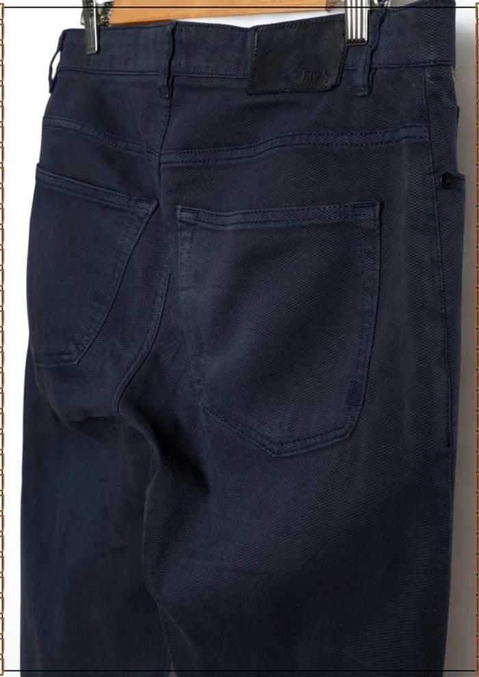 Pantalon chino bleu marine Hugo Boss Taille 40 - photo numéro 6