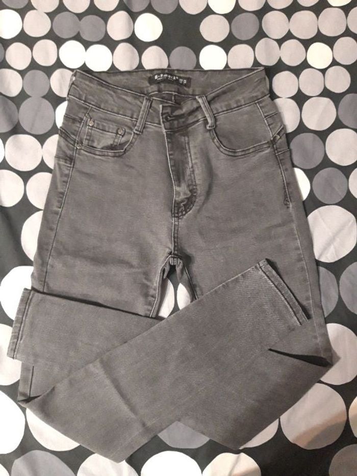 Jean slim noir gris anthracite G-smack XS