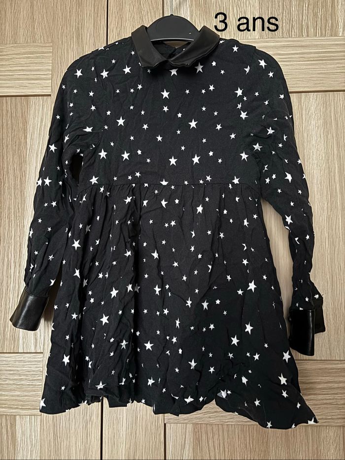 Robe noire étoiles blanches Orchestra t.3ans