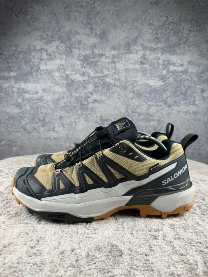 Salomon X Ultra 360 Gore-Tex - White & Beige & Blue - photo numéro 5