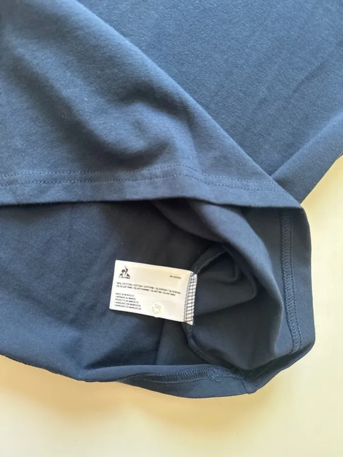 Polo Le Coq Sportif Bleu Marine – Détail Manches Tricolore – Taille S – Neuf - photo numéro 6